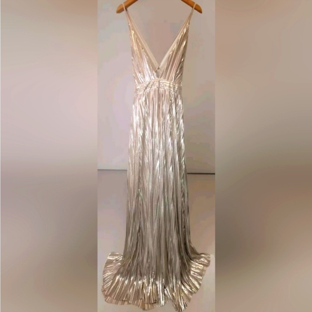 Luxxel Women's Maxi Dress
Gown Med Flowy Wedding Deep
V-Neck Straps Eveningwear